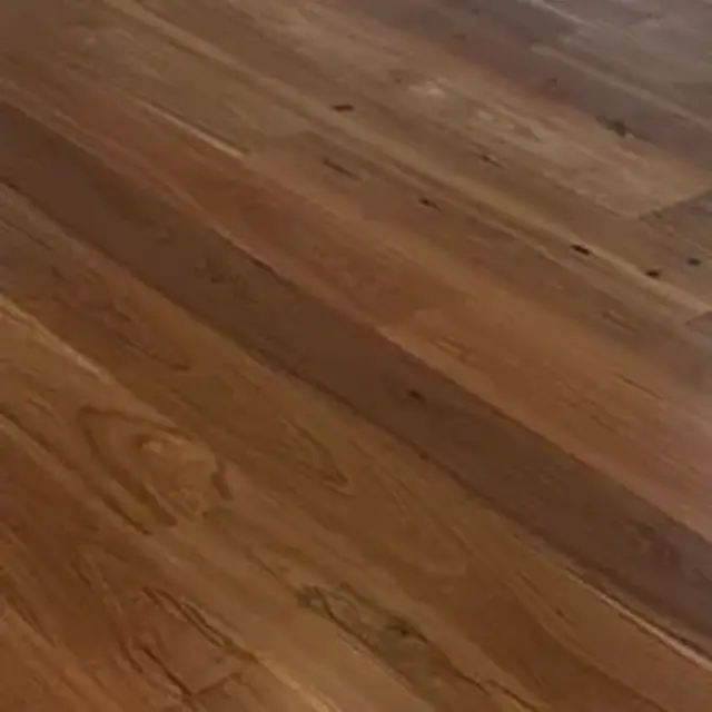 Close-up of spotted gum flooring showing natural colour variation